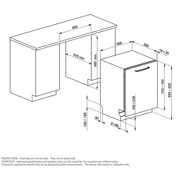 600x600 smeg fully integrated dishwasher winning appliances - Dishwasher Drawing