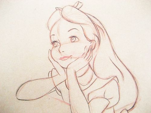 500x375 Alice In Wonderland - Disney Alice In Wonderland Drawings