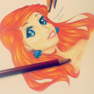 320x320 Inspired - Disney Ariel Drawing