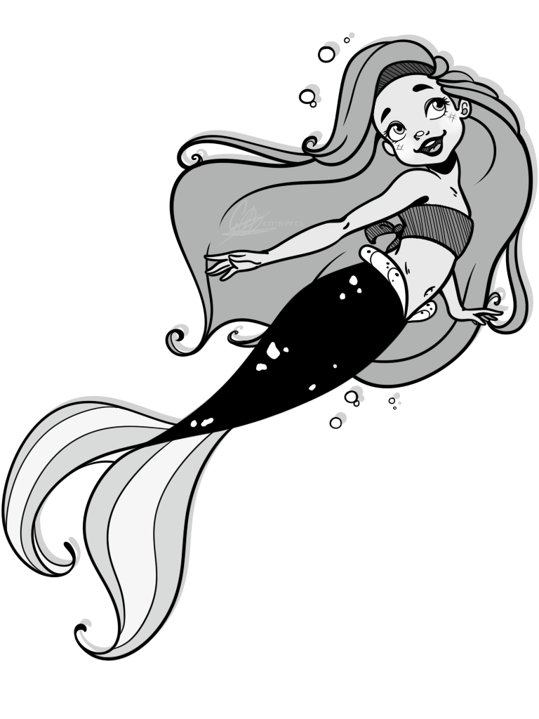 768x1024 Collection Of Free Ariel Drawing Disney Princess Download On Ui Ex - Disney Ariel Drawing