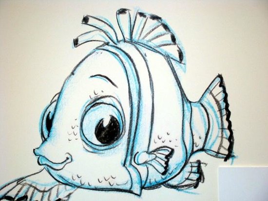 550x412 Drawings On Wall - Disney Art Drawings