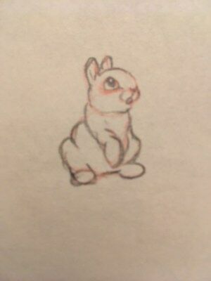 300x400 bambi original thumper character production drawing - Disney Bambi Drawing