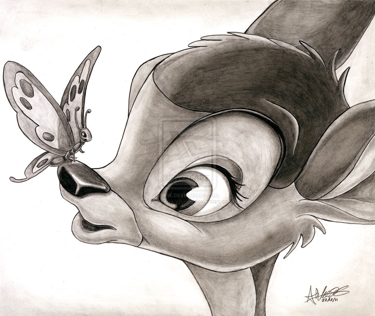 1280x1077 disney bambi sketch it disney drawings, disney paintings - Disney Bambi Drawing