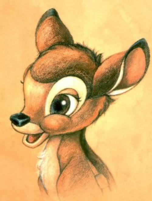 500x660 Image About Drawing In Walt Disney - Disney Bambi Drawing