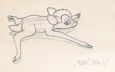 400x249 disney bambi on ice marc davis original production animation - Disney Bambi Drawing