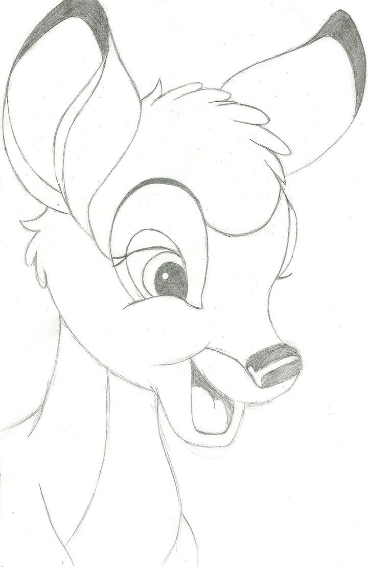 720x1109 this is my bestest bambi drawing evar isn't he cute i love it - Disney Bambi Drawing