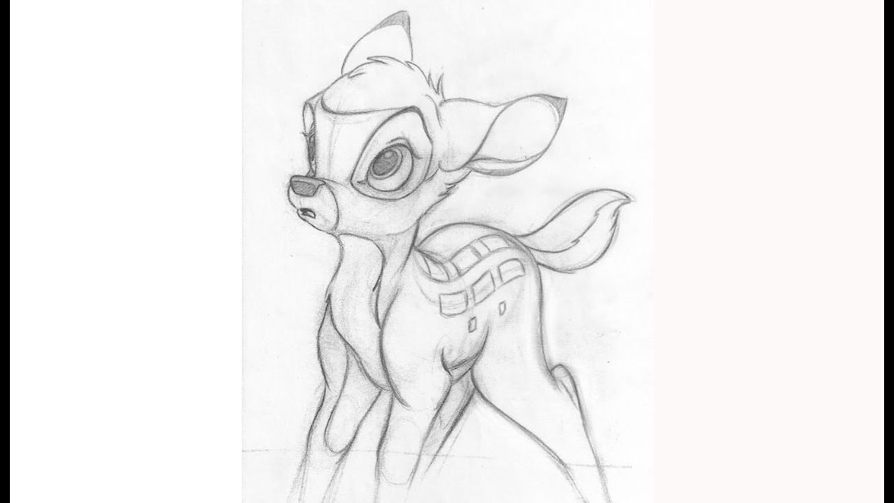 1280x720 speed drawing disney's deer bambi - Disney Bambi Drawing