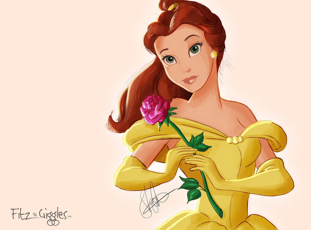 1081x800 Scrap Book Of Designs - Disney Belle Drawing