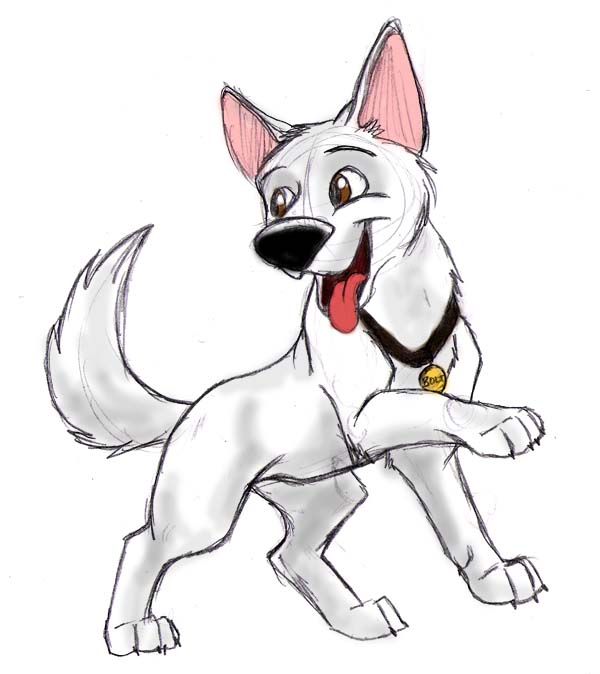 600x674 totally referencing off of this bolt disegni - Disney Bolt Drawing