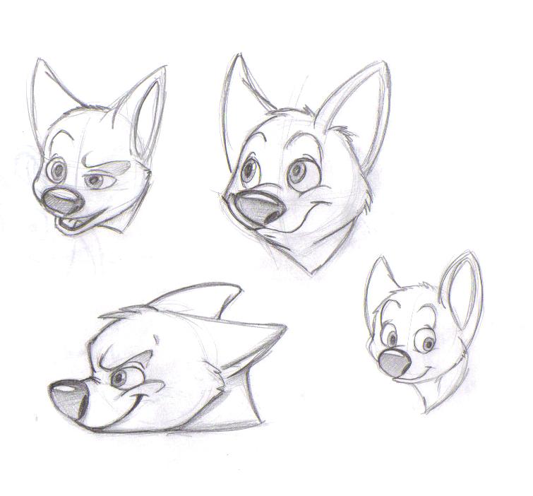 755x702 How To Draw Disney Dog - Disney Bolt Drawing