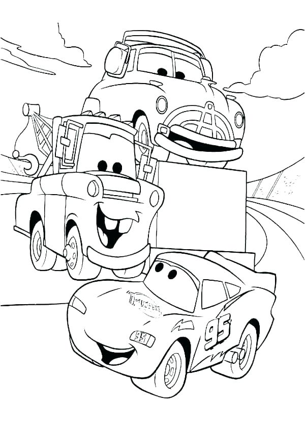 600x840 Coloring Pages Disney Cars Free - Disney Cars Drawing