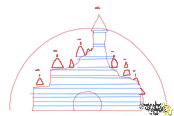 600x400 How To Draw The Disney Logo - Disney Castle Drawing