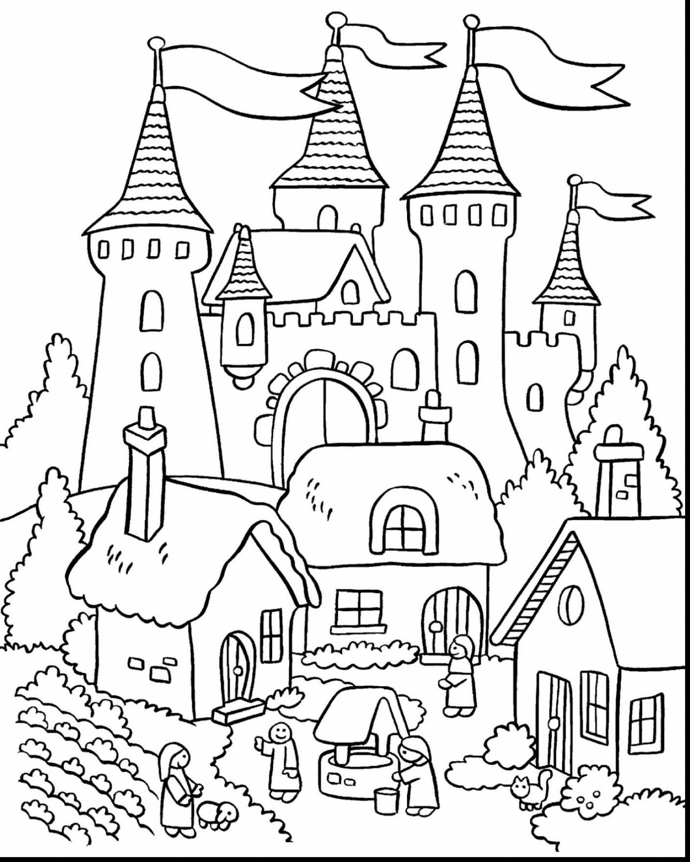 1409x1760 Delivered Disney Castle Coloring Pages Simple Drawing - Disney Castle Drawing Simple