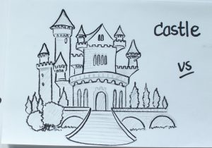 300x210 Disney Castle Drawing Step Step How To Draw The Disney Castle - Disney Castle Drawing Step Step