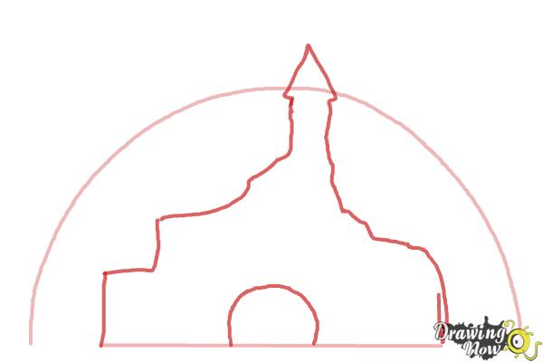 600x400 How To Draw The Disney Logo - Disney Castle Drawing Step Step