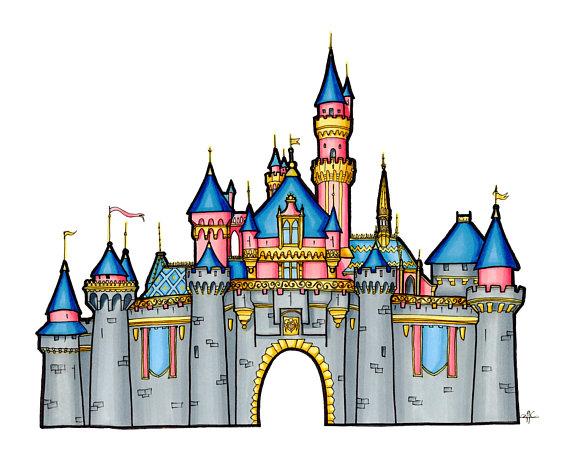570x456 Huge Collection Of 'disney Castle Drawing Tutorial' Download More - Disney Castle Drawing Step Step