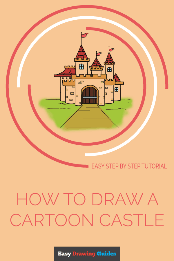 600x900 How To Draw A Cartoon Castle In A Few Easy Steps Easy Drawing Guides - Disney Castle Drawing Tutorial
