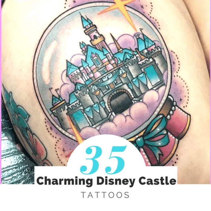 696x696 Disney Castle Tattoos - Disney Castle Drawing Tutorial