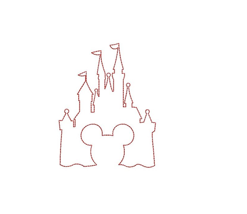 Download Disney Walt Disney Castle Outline.
