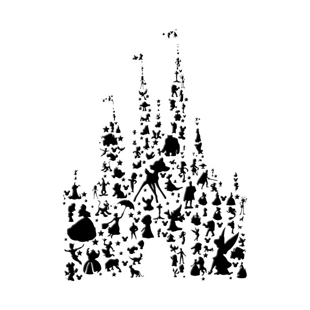630x630 Stencil Disney Castle Line Drawing - Disney Castle Line Drawing