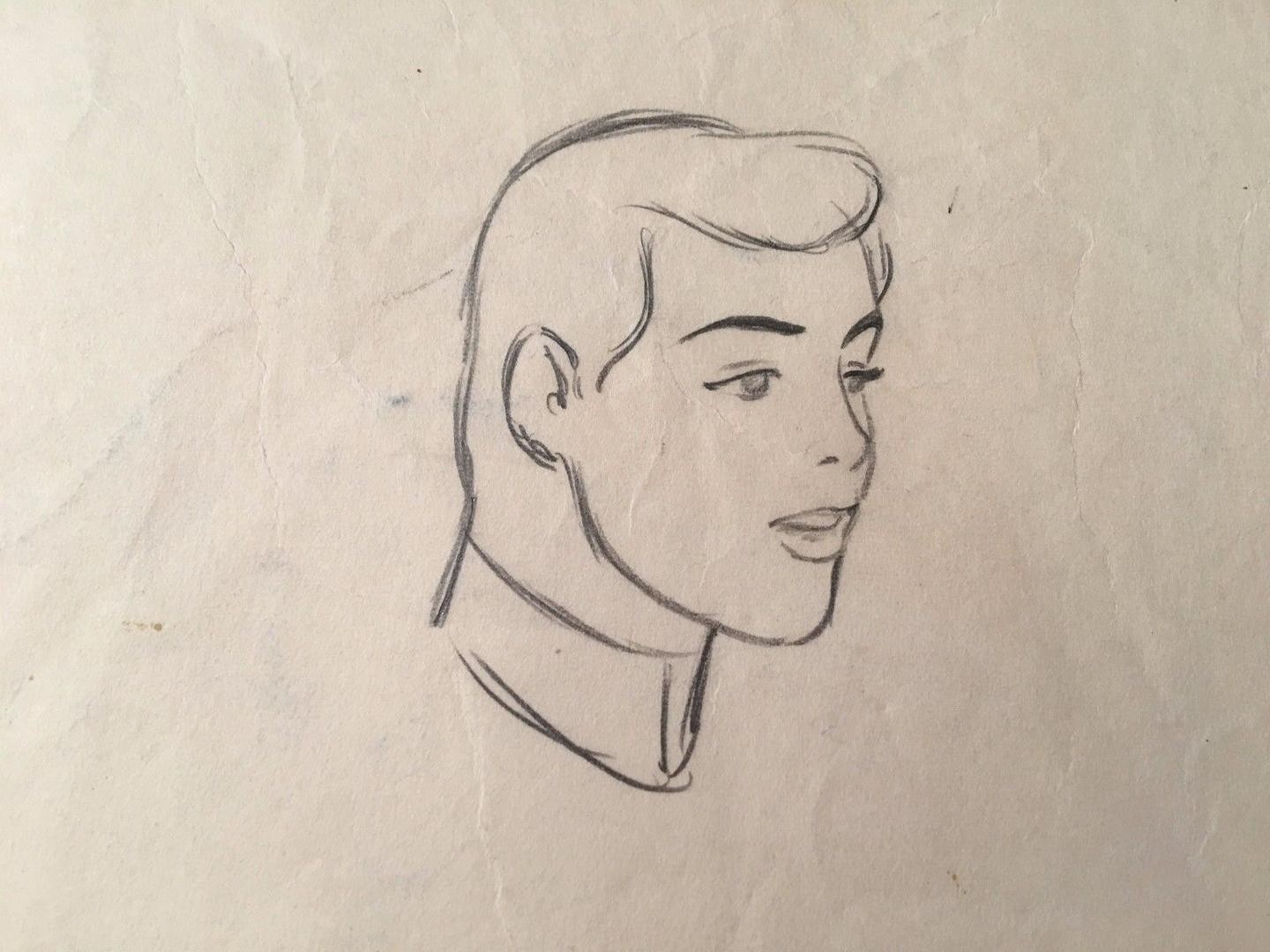 1440x1080 Disney Cinderella Original Production Animation Drawing Rare - Disney Cinderella Drawing