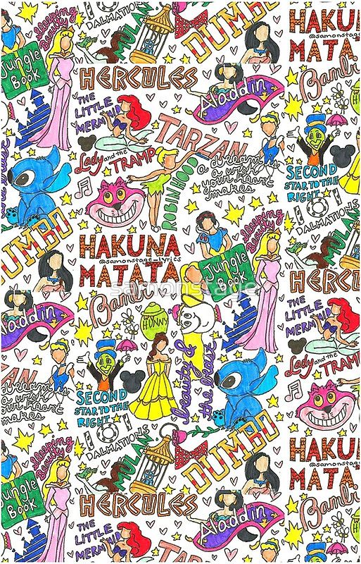 513x800 Disney Collage Art Apps And Iphone Cases Disney Collage - Disney Collage Drawing