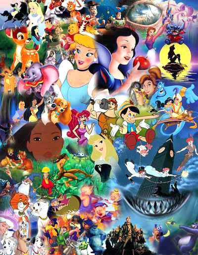 400x514 Disney Collage Art Drawing Theopulence - Disney Collage Drawing