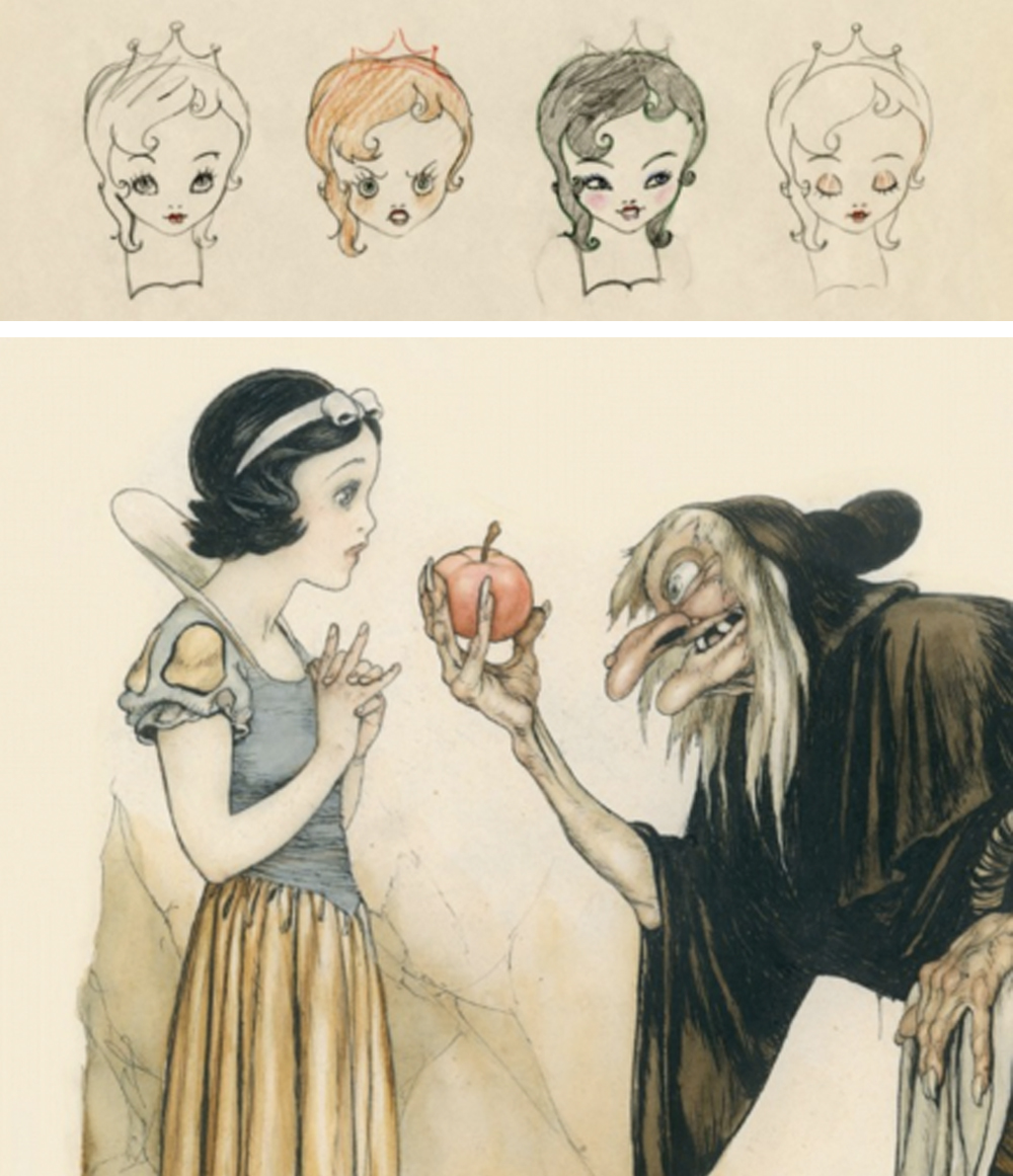 1000x1161 disney's art style through the decades - Disney Drawing Images