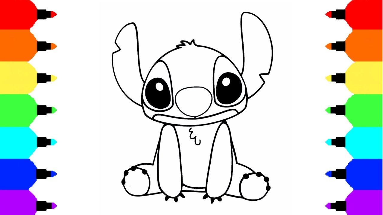 1280x720 How To Draw Stitch From Lilo And Stitch Disney Drawing For Kids - Disney Drawing Pages