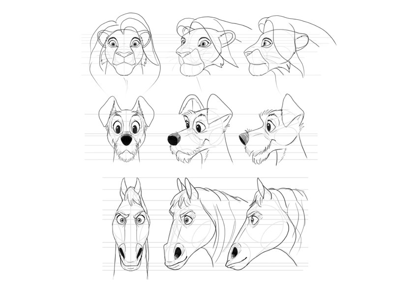 850x589 How To Draw Disney Animals - Disney Drawing Pictures