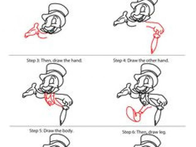 640x480 Drawing A Cartoon Cricket Best Disney Drawing Tutorials Images - Disney Drawing Tutorials