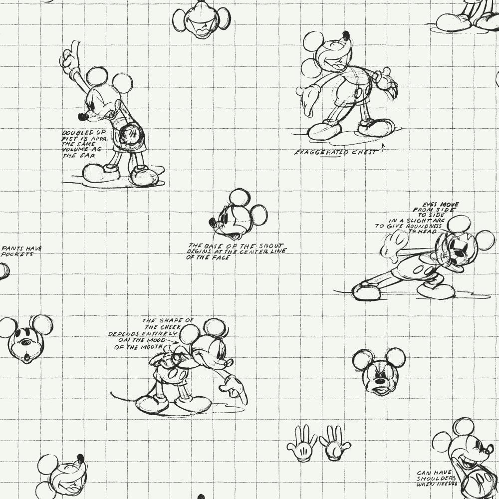 1000x1000 Walt Disney Kids Mickey Mouse Sketches Wallpaper Black - Disney Drawing Wallpaper