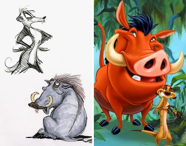 650x510 Original Concept Drawings Of Disney Characters - Disney Drawings