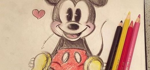 520x245 Disneydrawstyle Art Drawing - Disney Drawings
