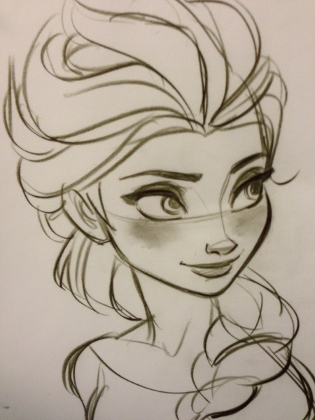 450x600 behind the scenes inside peek - Disney Drawings Frozen