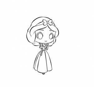 302x279 How To Draw Chibi Disney Princess Cute Kawaii Resources - Disney Drawings Princess