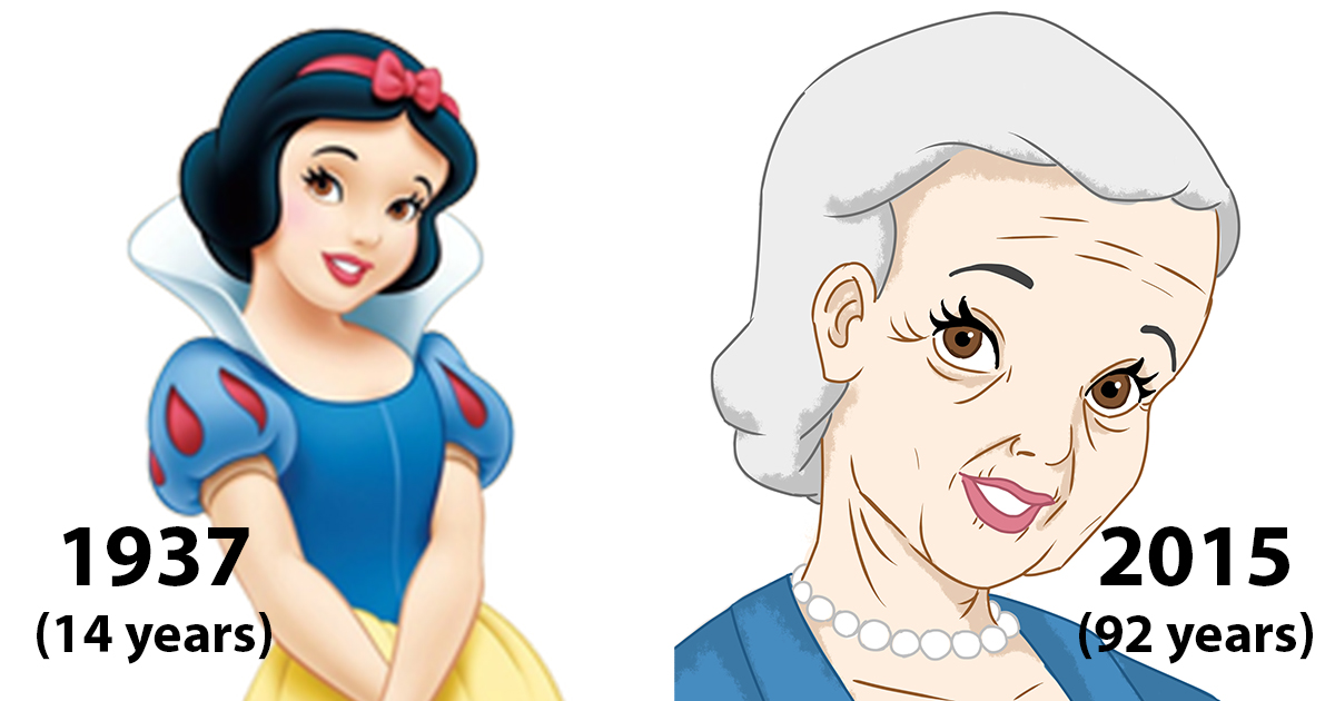 1200x630 I Made Disney Princesses Look The Age They'd Be Today Bored Panda - Disney Drawings Princess