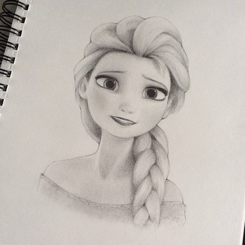 500x500 Best Photos Of Drawings Of Elsa From Frozen - Disney Elsa Drawing