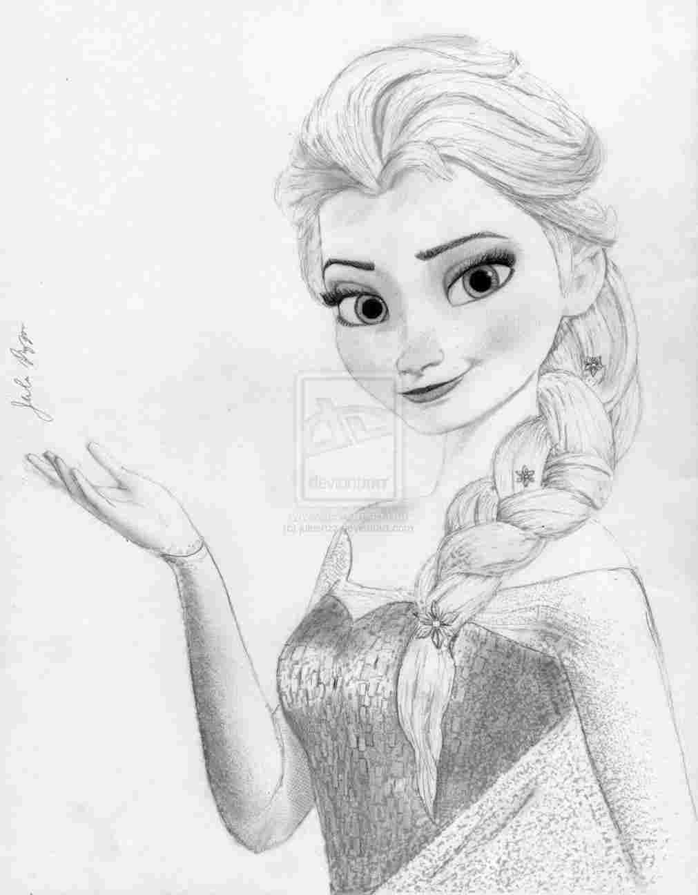 1011x1296 Frozen Elsa Drawing - Disney Elsa Drawing