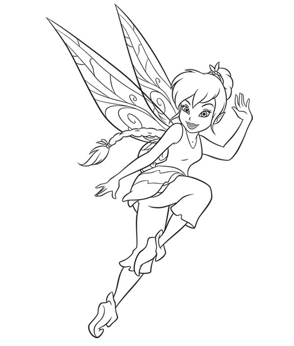 600x705 Disney Fairy Coloring Pages - Disney Fairies Drawings