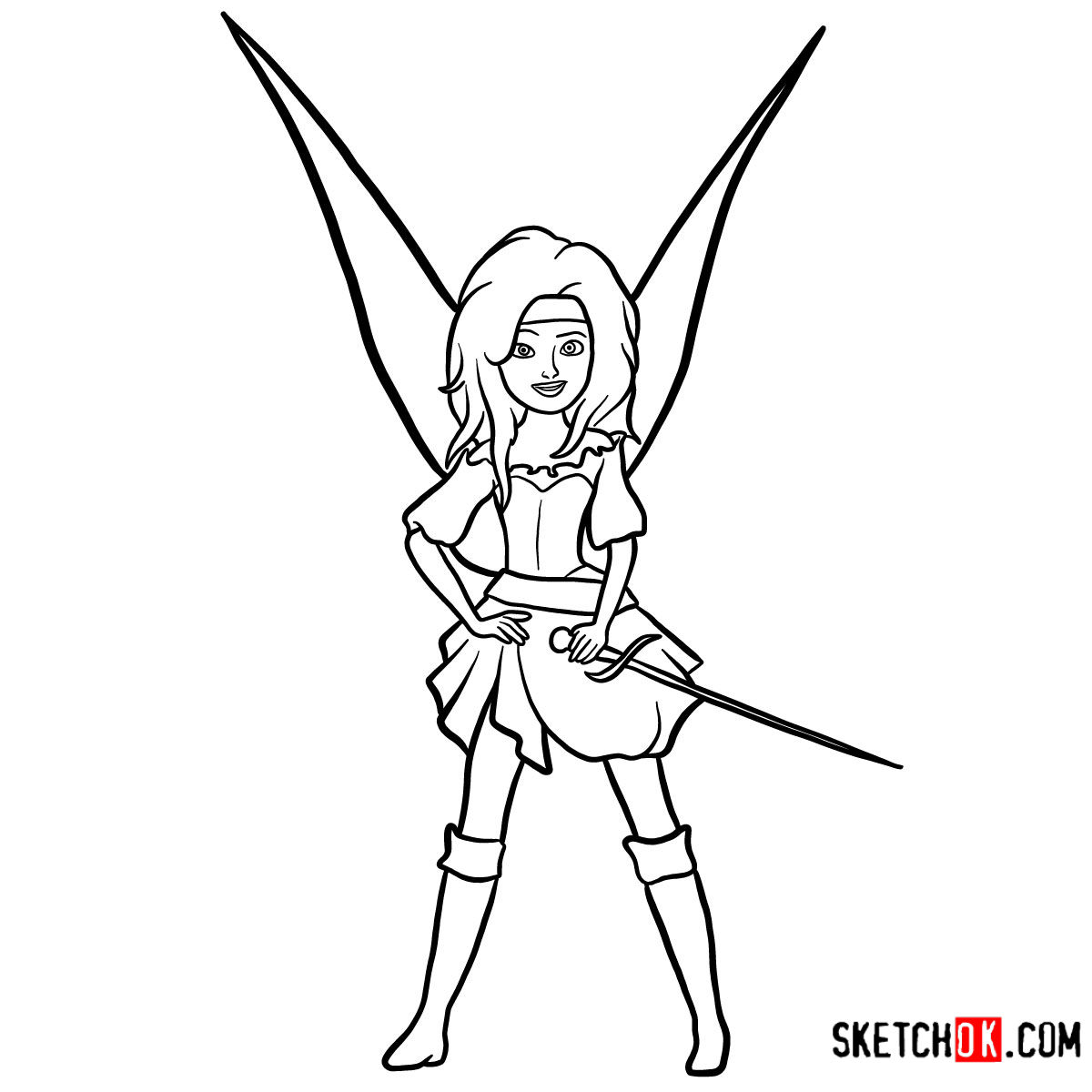 1200x1200 How To Draw Zarina The Pirate Fairy Disney Fairies - Disney Fairies Drawings