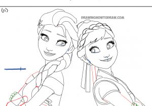 300x210 Elsa Frozen Drawing Step - Disney Frozen Drawing