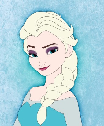340x409 How To Draw Elsa From Frozen - Disney Frozen Drawing