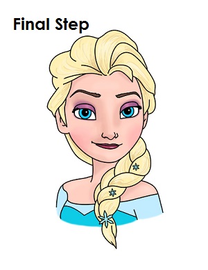 300x388 How To Draw Elsa - Disney Frozen Drawing