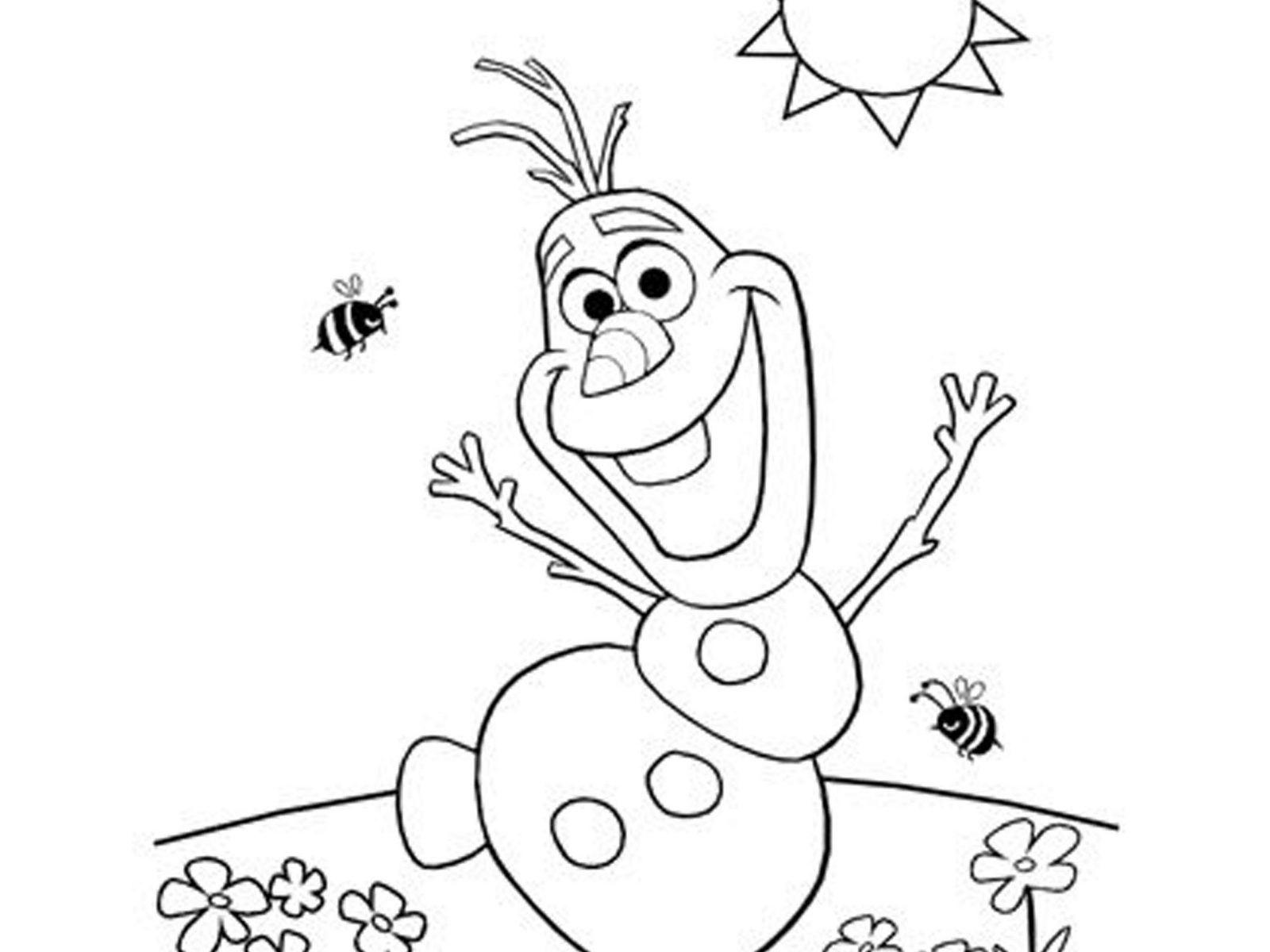 1600x1200 olaf coloring pages pdf exceptional summer frozen elsa and disney - Disney Frozen Drawing