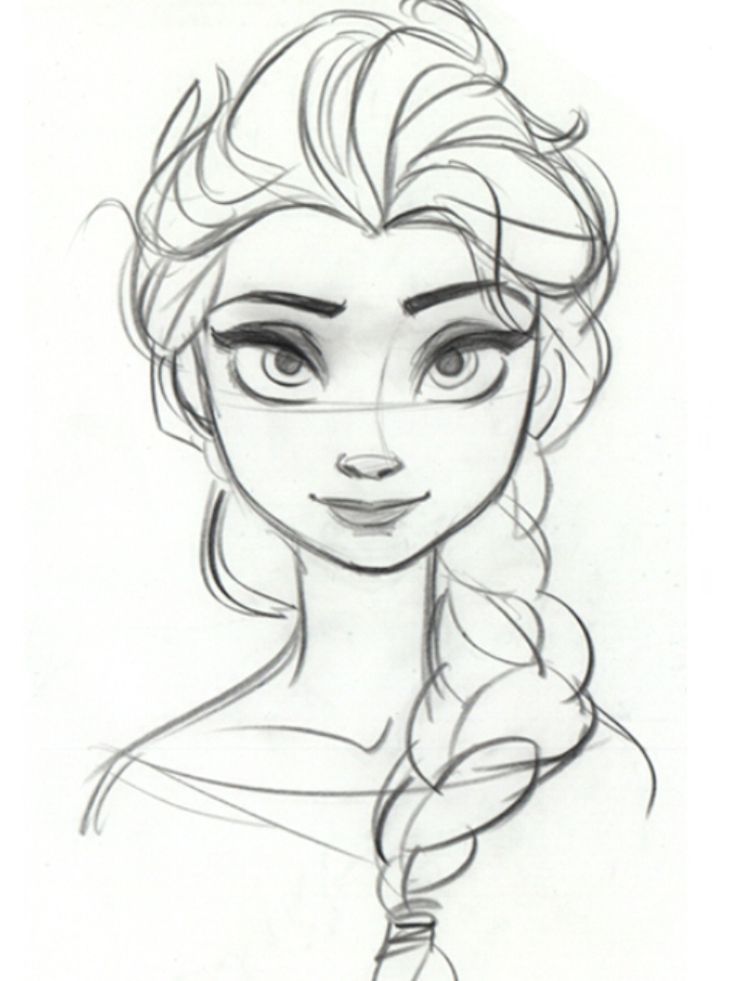 736x981 Elsa To Color - Disney Frozen Drawing