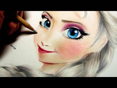 480x360 disney frozen elsa and anna fusion speed drawing - Disney Frozen Elsa Drawing