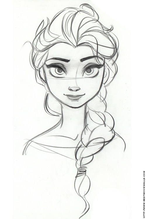 500x750 Disney, Frozen, Elsa, Concept Art On We Heart It - Disney Frozen Elsa Drawing
