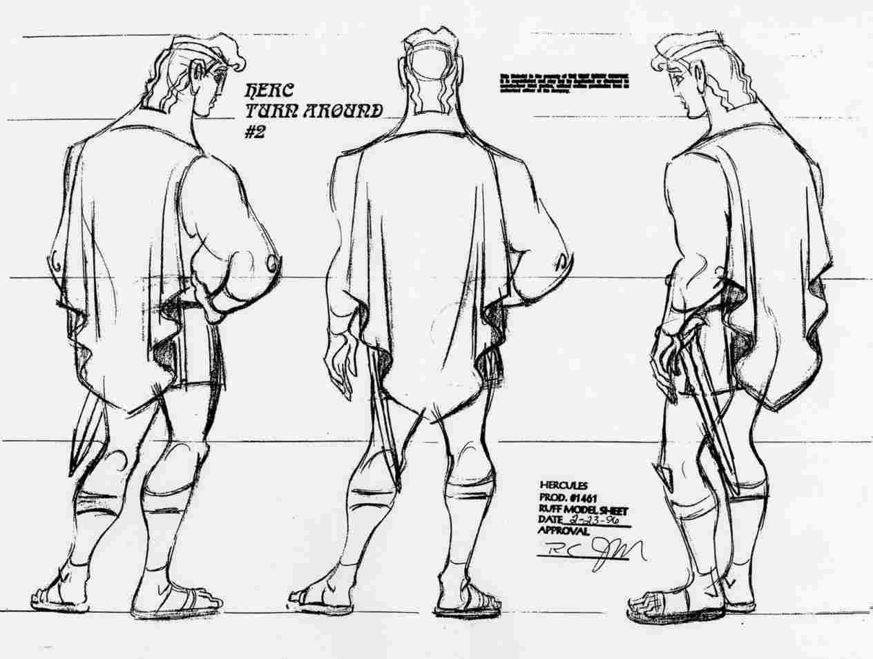 1264x955 hercules disney drawing - Disney Hercules Drawing