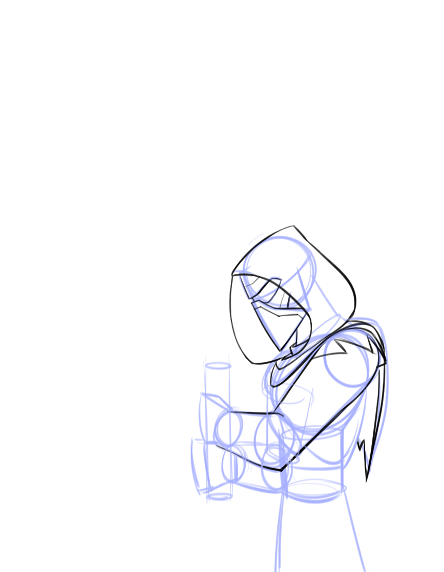 867x1118 how to draw kylo ren, disney infinity style - Disney Infinity Drawings